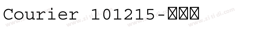 Courier 101215字体转换